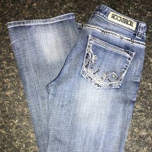 Rock&Roll Cowgirl Mid-rise Bootcut Jeans Sz 29x32